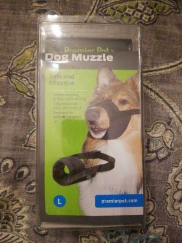 Premier Pet Dog Muzzle for Large Dogs .Padded Nylon for Safe,Comfortable Fit(5d)