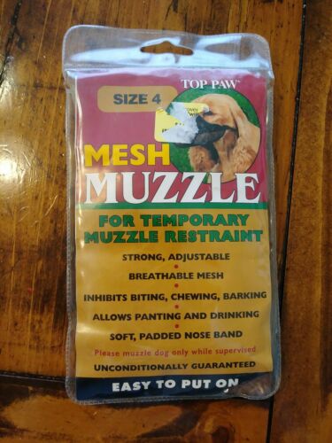 Top Paw dog muzzle size 4. 6