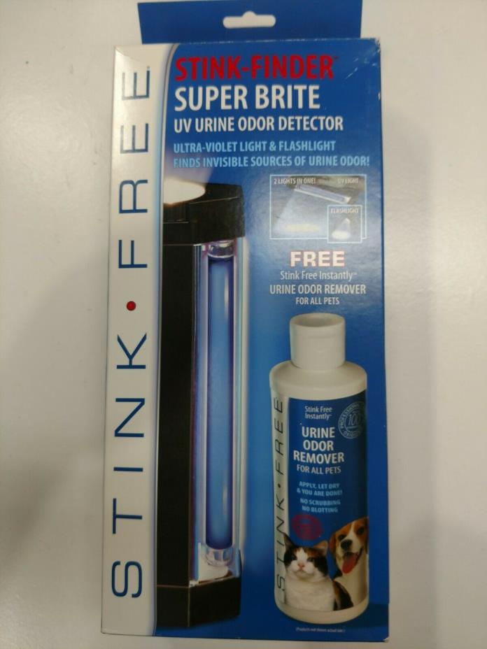 Stink Free Stink-Finder UltraViolet Flashlight urine detector 8oz odor remover