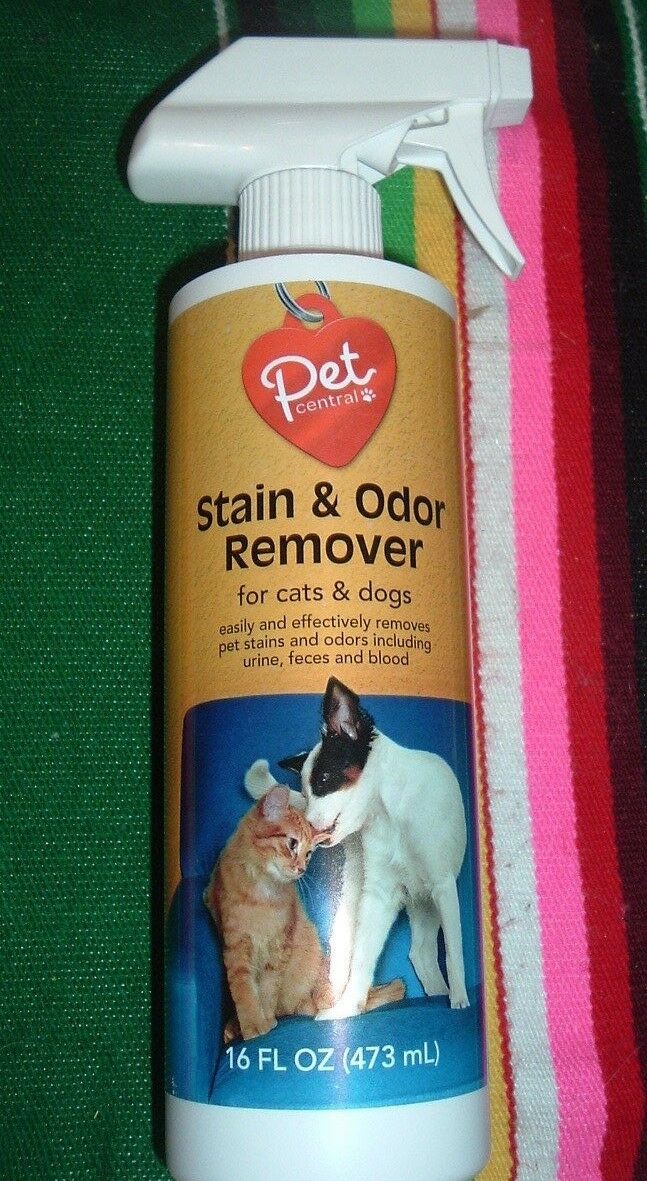 PET CENTRAL STAIN & ODOR SPRAY FOR CATS & DOGS-16 FL OZ