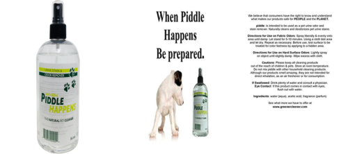 WHEN PIDDLE HAPPENS. Pet Stain & Odor Eliminator. SCENTED Remove For Dogs Cats A