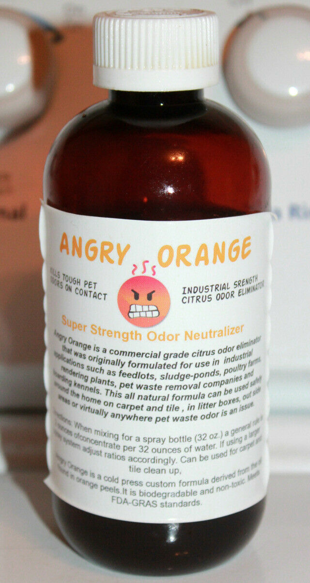 Angry Orange Pet Odor Eliminator 8 oz. Bottle New - Free Shipping