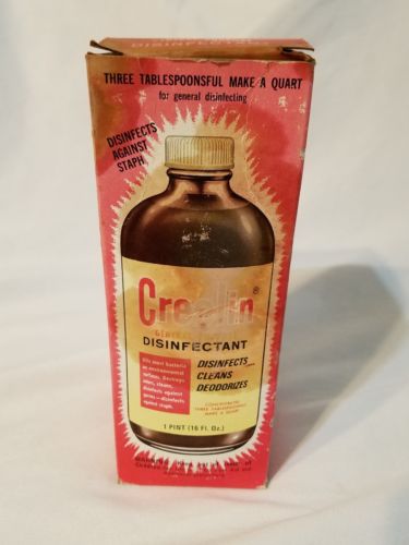 Creolin Deodorant Cleanser 16oz pint Concentrate  Creolina 3/4 full