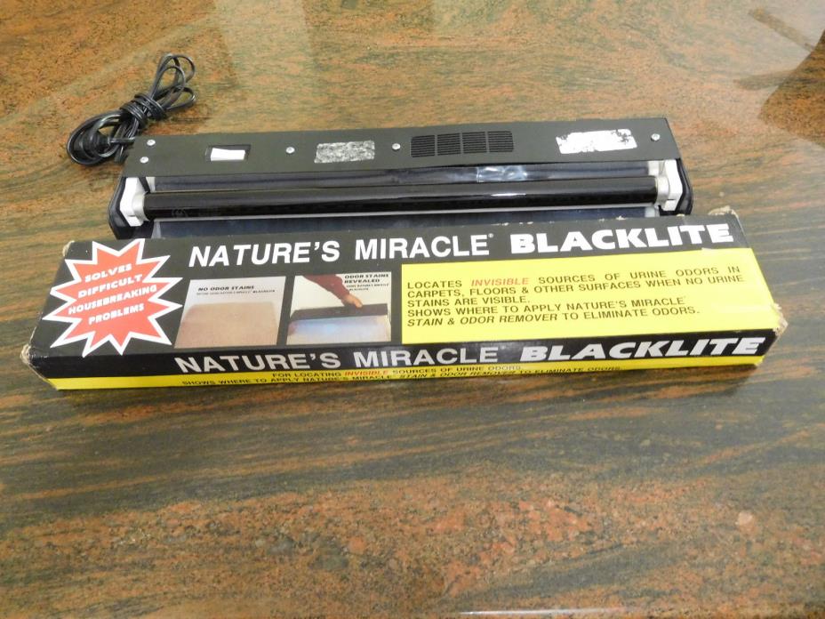NATURE's MIRACLE UV BLACK LIGHT Find Invisible Dog Cat Pet Urine Smell Odor