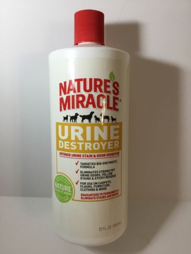 NATURE'S MIRACLE URINE DESTROYER 1 QT 32 FL OZ Stain and odor remover NEW-