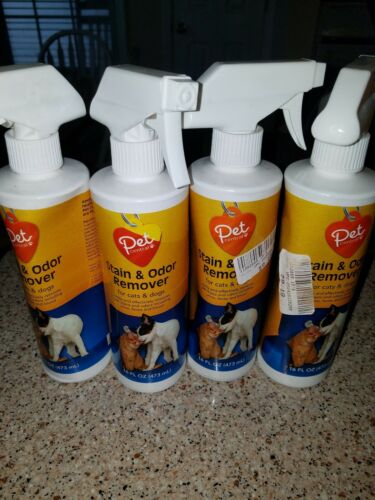 4 PET CENTRAL STAIN & ODOR REMOVER SPRAY CAT  & DOG  32 OZ TOTAL EXP 2019