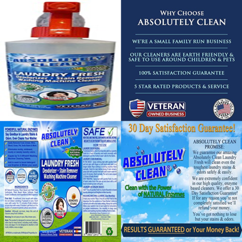Best Laundry Stain & Odor Remover – Powerful Enzymes Eliminate Odors Stains Food