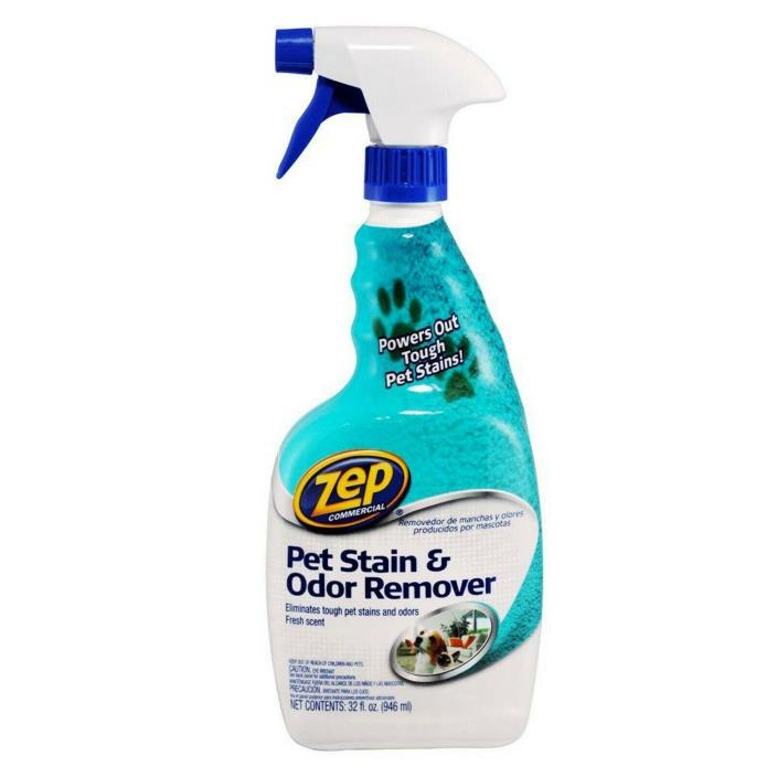 ZEP Pet Odor Remover Carpet Cleaner Stain-Resistant Fresh Scent 32 oz. (12-Case)