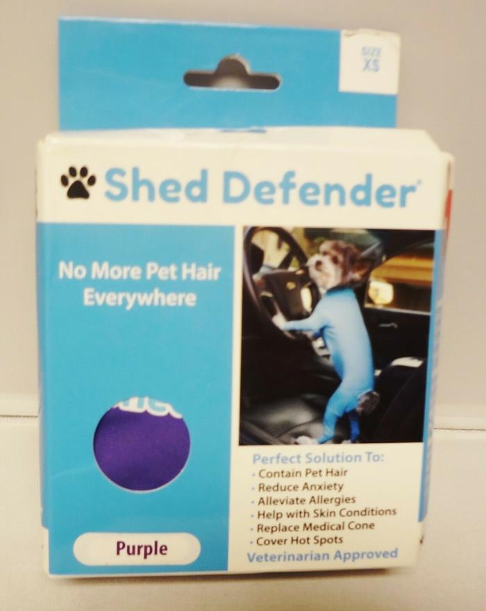 SHED DEFENDER FOR DOGS-COLOR: PURPLE-SIZE: XS-NO MORE PET HAIR ANYWHERE ! NEW