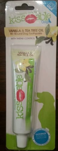 Kissable Dog Vanilla & Tea Tree Oil Toothpaste Only 2.5oz - Exp. 01/20