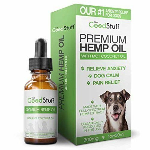 Hemp Oil for Dogs Organic Anxiety Relief Arthritis Hip Joint Pain Supplement