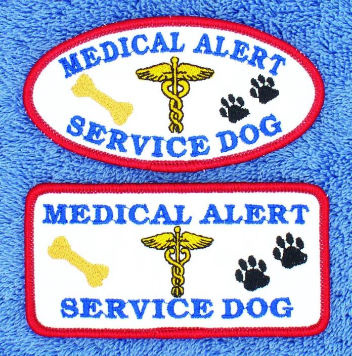 Medical Alert Service Dog Patch 2X4