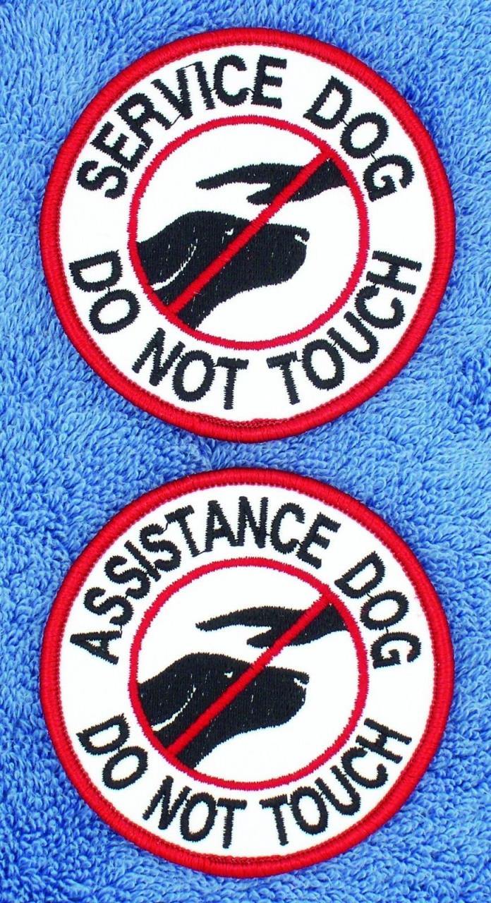 Service Dog Do Not Touch Patch 3 Support Medical Assistance Disabled Danny LuAnn