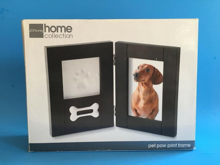 Dog or Cat Paw Print Pet Keepsake Photo Frame With Pet Pawprint Imprint