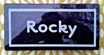 CUSTOM ENGRAVED HEAVY GRANITE PET MEMORIAL HEADSTONE GRAVE MARKER STONE