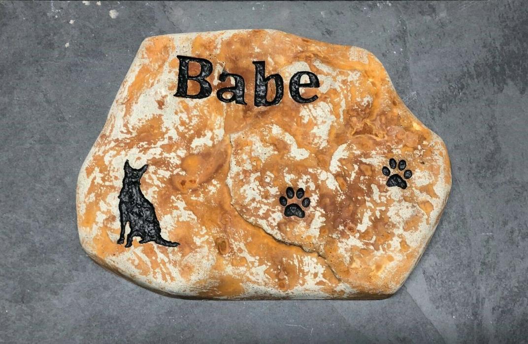 Personalized, Engraved Pet Memorial Stone, Dog, In Memory Of, Garden Stone