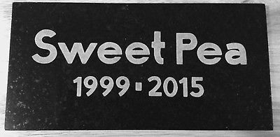 CUSTOM ENGRAVED GRANITE PET MEMORIAL, HEADSTONE, GRAVE MARKER STONE