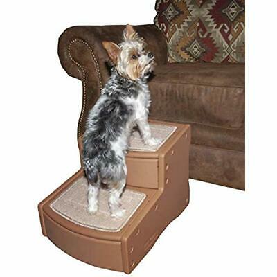 Easy Steps Step II Pet Stairs, 2 For Cats/Dogs Up To 75-pounds, Portable, Carpet