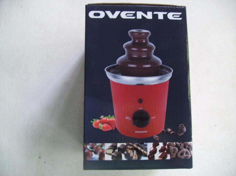 Ovente Cfs43r Two-Tier Stainless Steel Party Chocolate Fondue Fountain 9