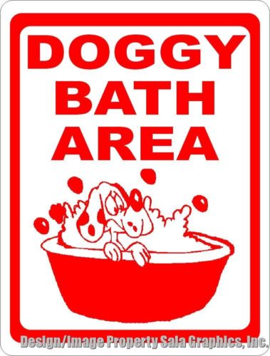 Doggy Bath Area Sign. Size Choices. Pet Grooming Decor for Professional Groomer