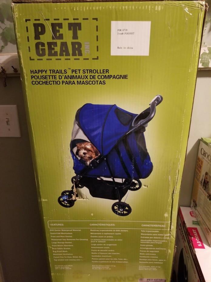 NEW Pet Gear Happy Trails Dog Cat Stroller PG8100ST