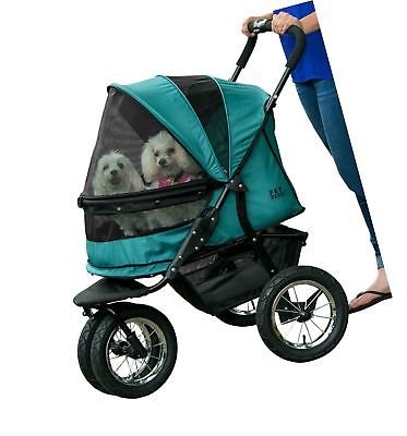 Pet Gear NO-ZIP Double Pet Stroller, Zipperless Entry, for Sing... 2DAY DELIVERY