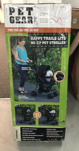 PETG-PG8030NZJG-HAPPY TRAILS LITE NO-ZIP PET STROLLER, JAGUAR (T8)