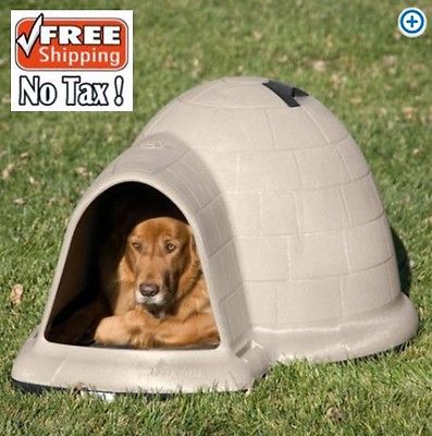 Igloo Dog House Large Petmate Igloos Houses Bed Beds Outdoor Kit Dogloo Puppy