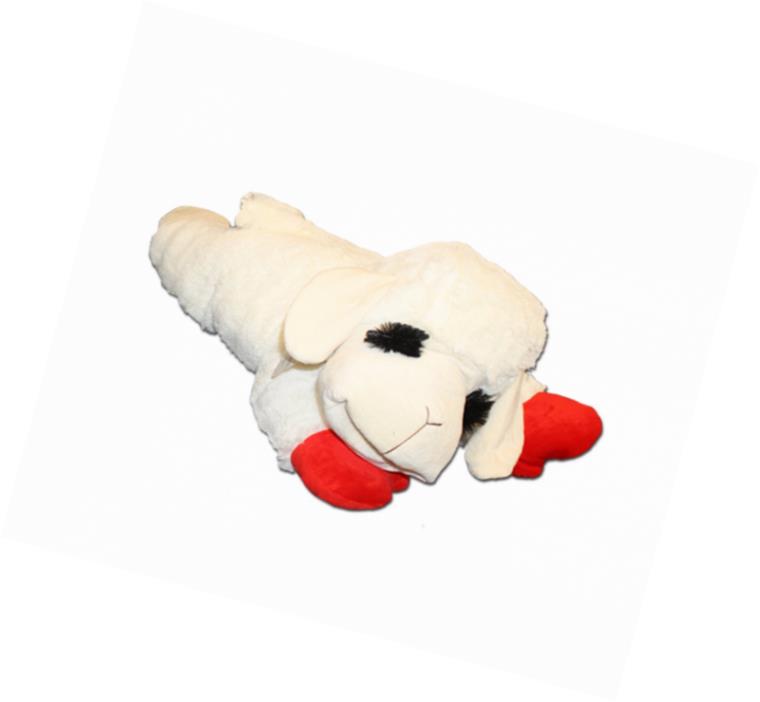 Multipet's Officially Licensed Lamb Chop Jumbo White Plush Dog Toy, 24-Inch, New