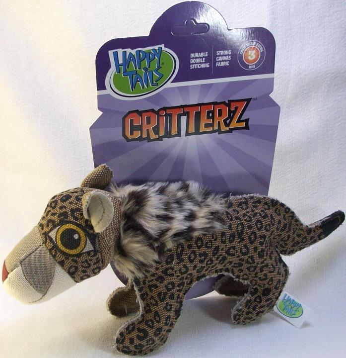 Happy Tails Critterz Leopard Dog Toy 12