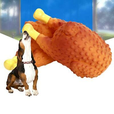 Funny Toy Dog Chews Roast Chicken Squeaky Sound Play Interactive