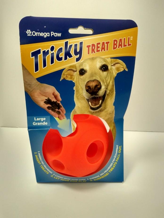 Omega Paws Tricky Treat Ball Dog Toy LARGE