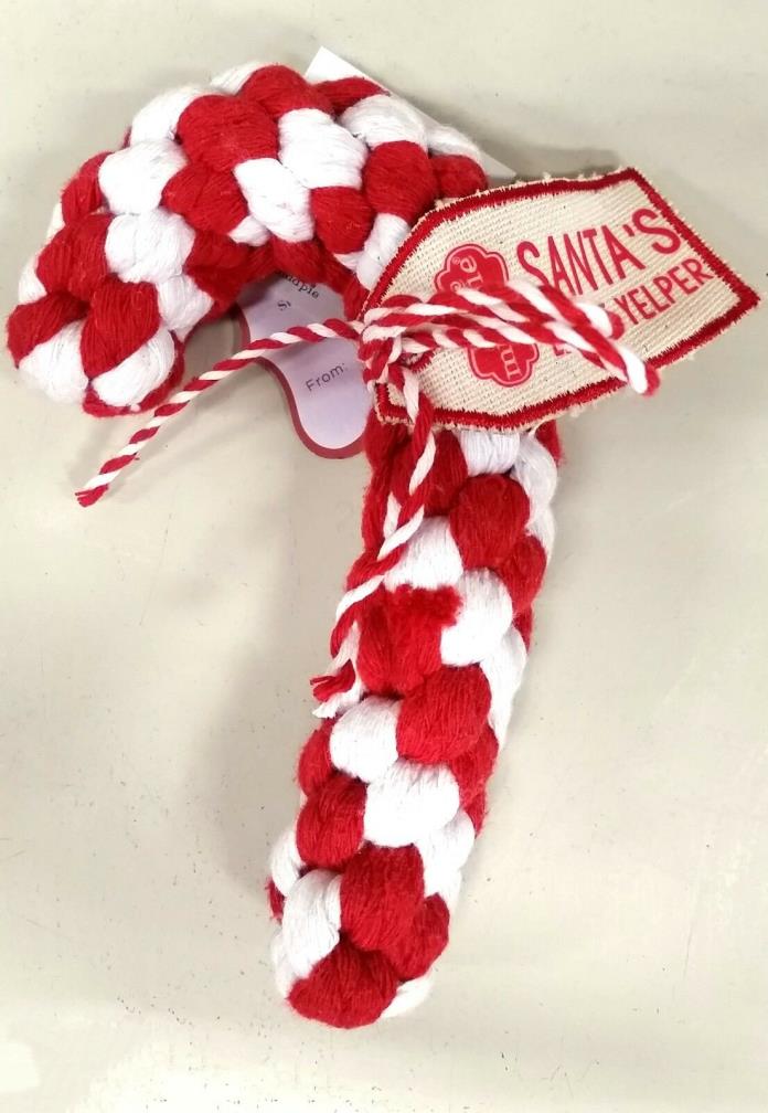 Dog ROPE TOY Christmas PET GIFT Mud Pie NEW NWT