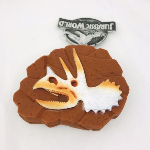 Jurassic park World Triceratops Fossil Vinyl Dog Squeaky Toy