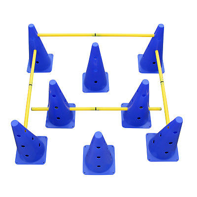 MiMu | Hurdle Cone Set with Training Cones and Agility Poles – Agility Ladder