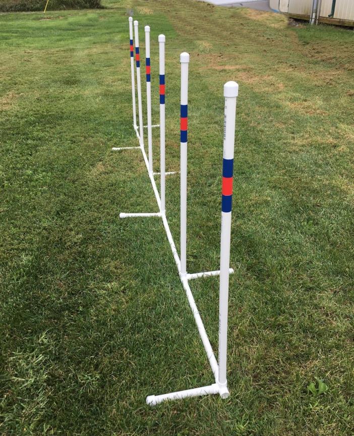 dog agility equipment weave poles - 6 poles, 1