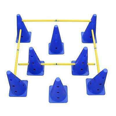 Get Out | Hurdle Cone Set w/ Training Cones and Agility Poles – Adjustable Ag...