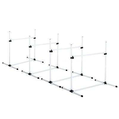 Adjustable Dog Agility Training Equipment Jump Bar With Carrying Bag - Set I2X3