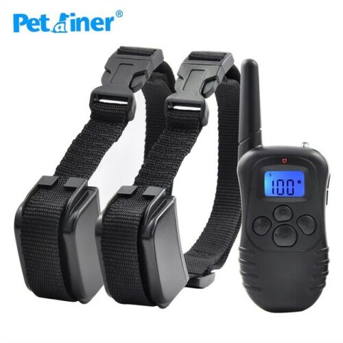 Petainer Dog Training Shock Collar for 2 Dogs USED 93bcw4