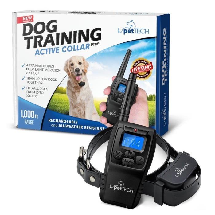Remote Controlled Dog Training Collar, Rechargeable and All-Weather Resistance!!