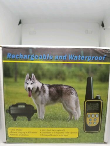 Dog Shock Training Collar Rechargeable Remote Control Waterproof IP67 875