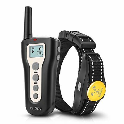 PetSpy P320 Dog Shock Collar for 1200ft Remote Training with Vibration and Beep