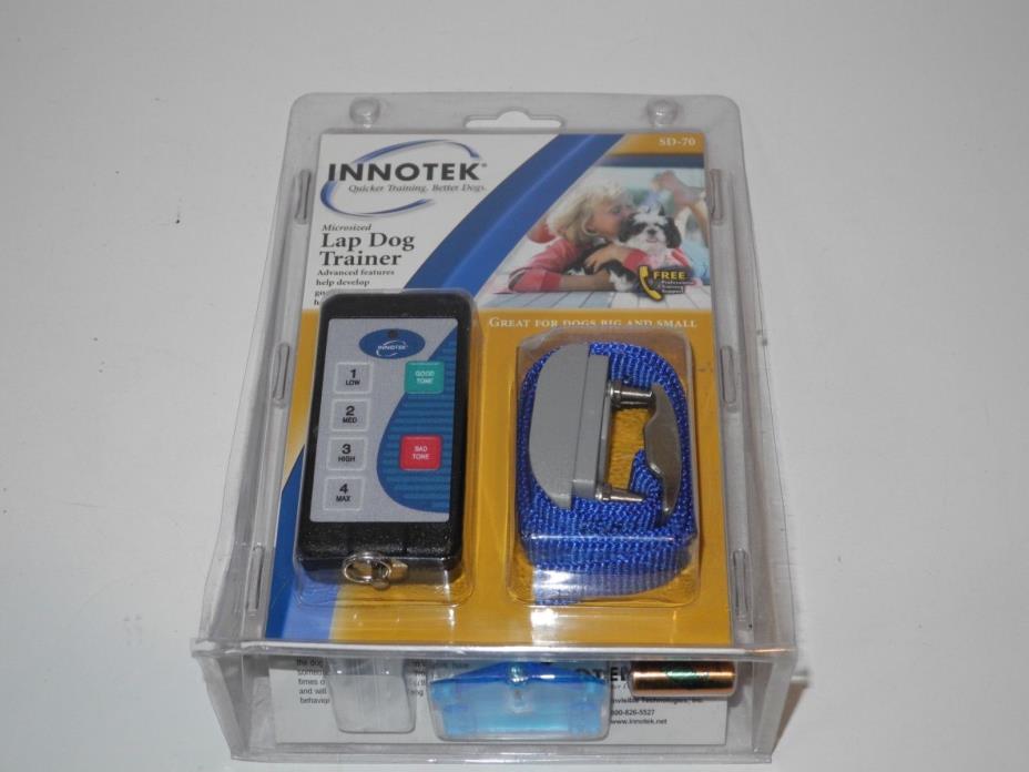 NEW Sealed Innotek SD-70 Microsized Lap Dog Trainer Collar & Remote Control