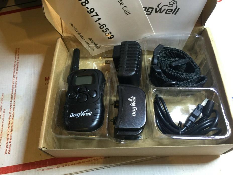 Dogwell Rechargeable Electric Dog Training static Shock Collar W/ Remote
