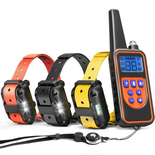 iSPECLE Shock Collar for Dogs, 2018 Upgraded Waterproof Dog Training Collars Dog