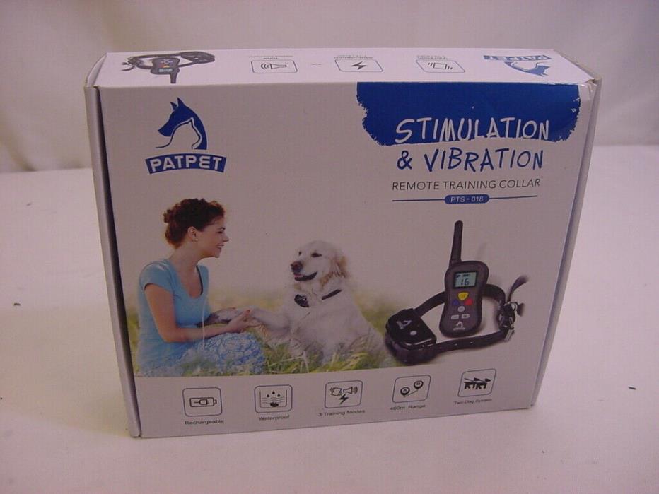 PATPET STIMULATION & VIBRATION REMOTE TRAINING COLLAR DOG PTS-018