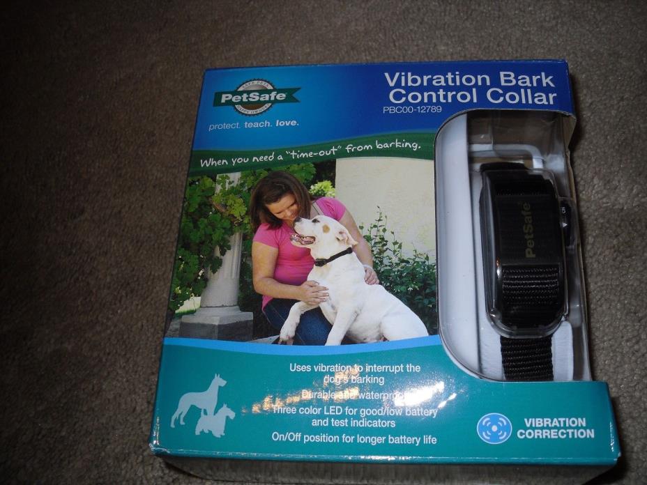 PETSAFE VIBRATION BARK CONTROL COLLAR PBC00-12789 ~ Dogs 8+ lbs.