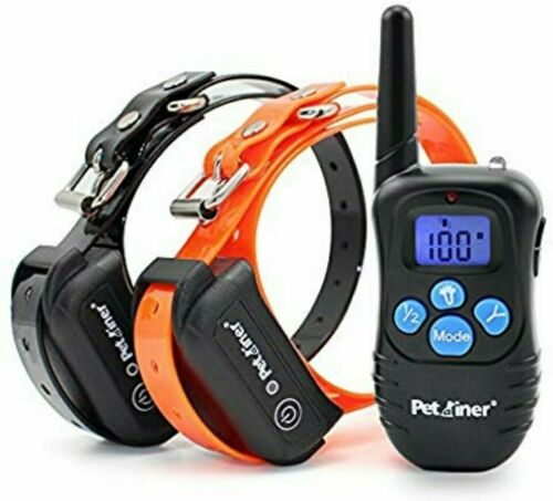 Petrainer Rechargeable Electric Remote 2 Dog Shock Training Collar
