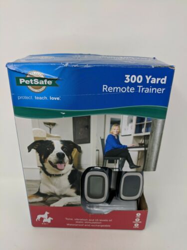 PetSafe 300 Yard Remote Trainer Rechargeable Training Collar Dogs 8 lbs + - Used