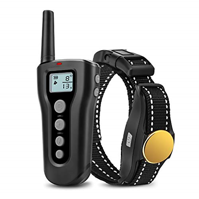 Bousnic Dog Training Collar Upgraded 1000ft Remote Rechargeable Waterproof Shock
